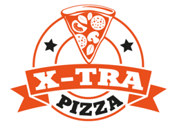 X-TRA PIZZA logo.